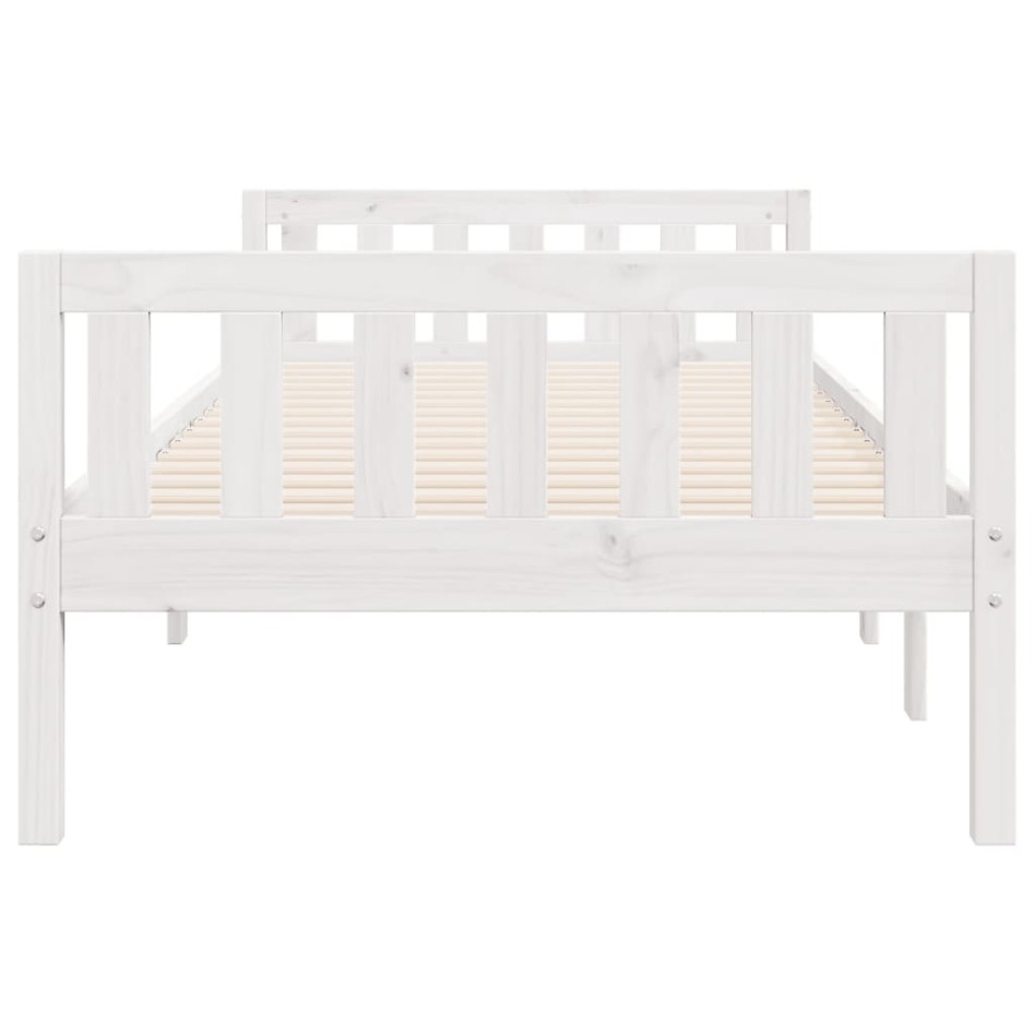 Cama para niños sin colchón madera maciza pino blanca 90x190