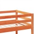 Litera de madera maciza de pino marrón cera 75x190