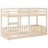 Litera de madera maciza de pino 75x190