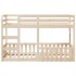 Litera de madera maciza de pino 75x190