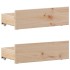 Cama sin colchón y cabecero madera maciza pino 75x190