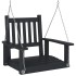 Silla columpio jardín con cadenas de metal madera abeto