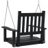Silla columpio jardín con cadenas de metal madera abeto