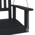 Silla columpio jardín con cadenas de metal madera abeto