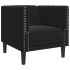 Sillón Chesterfield de terciopelo
