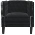 Sillón Chesterfield de terciopelo