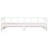 Sofá cama sin colchón madera maciza de pino blanco 90x200