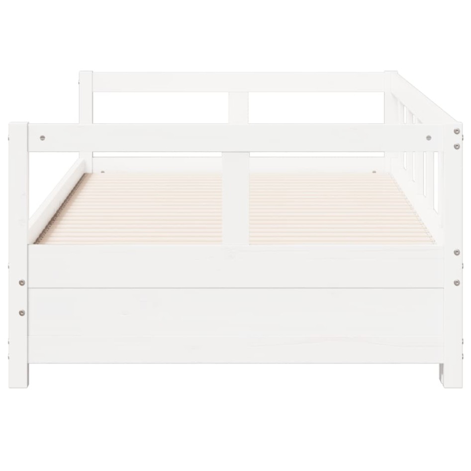 Sofá cama sin colchón madera maciza de pino blanco 90x200