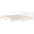 Sofá cama sin colchón madera maciza de pino blanco 90x200