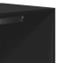 Armario de madera de ingeniería negro 80x50x200