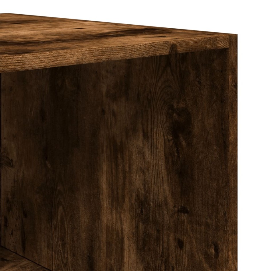 Armario madera de ingeniería color roble ahumado 80x50x200