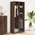 Armario madera de ingeniería color roble marrón 80x50x200
