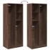 Armario madera de ingeniería color roble marrón 80x50x200
