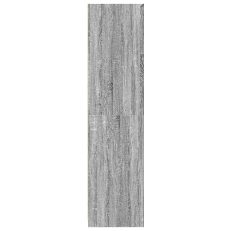 Armario de madera de ingeniería gris Sonoma 50x50x200