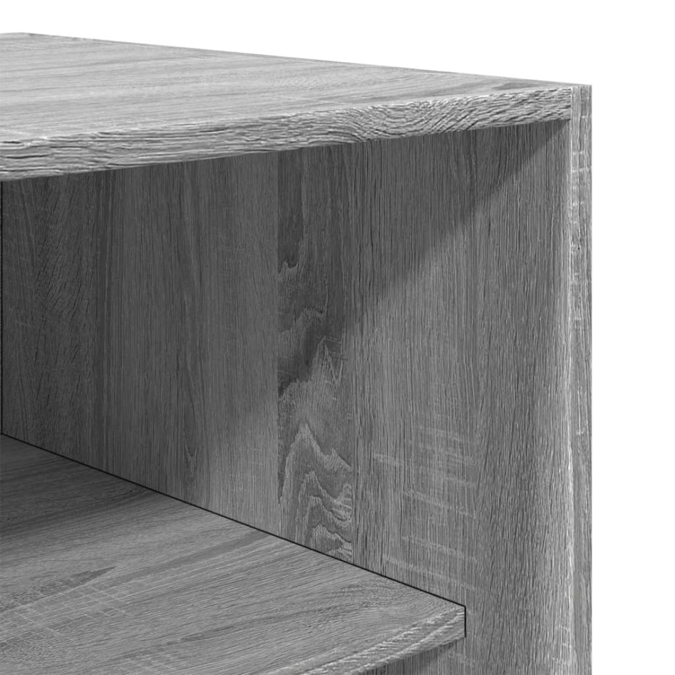 Armario de madera de ingeniería gris Sonoma 50x50x200