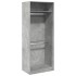 Armario de madera de ingeniería gris hormigón 80x50x200