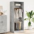 Armario de madera de ingeniería gris hormigón 80x50x200