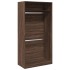 Armario madera contrachapada color roble marrón 100x50x200