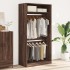 Armario madera contrachapada color roble marrón 100x50x200