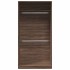 Armario madera contrachapada color roble marrón 100x50x200