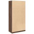 Armario madera contrachapada color roble marrón 100x50x200