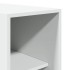 Armario de madera de ingeniería blanco 30x50x200