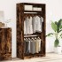 Armario madera contrachapada color roble ahumado 100x50x200