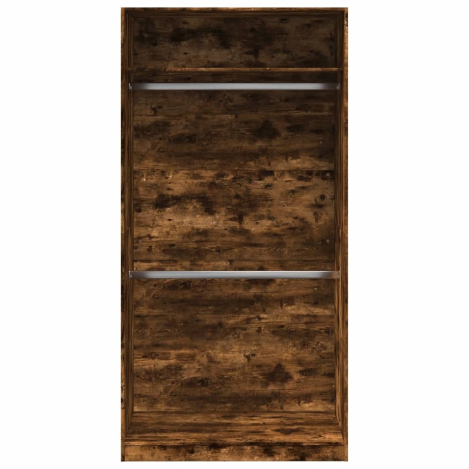 Armario madera contrachapada color roble ahumado 100x50x200
