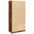 Armario madera contrachapada color roble ahumado 100x50x200