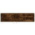 Mueble de TV de pared con LED roble ahumado 180x31x45