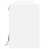 Mueble de TV de pared con LED blanco 180x31x45