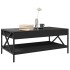 Mesa de centro con Infinity LED negro 90x50x38