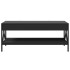 Mesa de centro con Infinity LED negro 90x50x38