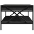 Mesa de centro con Infinity LED negro 90x50x38
