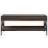 Mesa de centro con Infinity LED marrón roble 90x50x38
