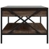 Mesa de centro con Infinity LED marrón roble 90x50x38
