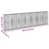 Cesta de gaviones con cubierta hierro galvanizado 700x50x200