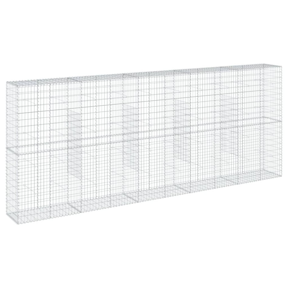 Cesta de gaviones con cubierta hierro galvanizado 500x50x200