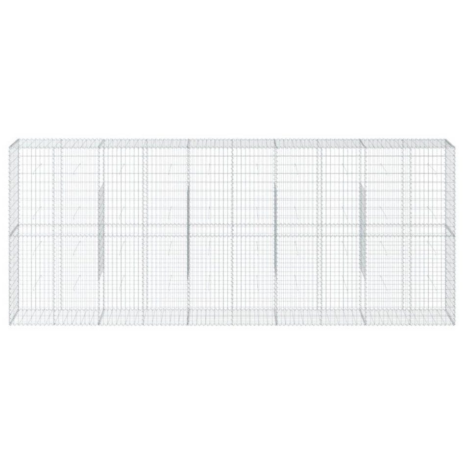 Cesta de gaviones con cubierta hierro galvanizado 500x50x200