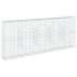 Cesta de gaviones con cubierta hierro galvanizado 500x50x200