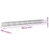 Cesta de gaviones con cubierta hierro galvanizado 800x100x50