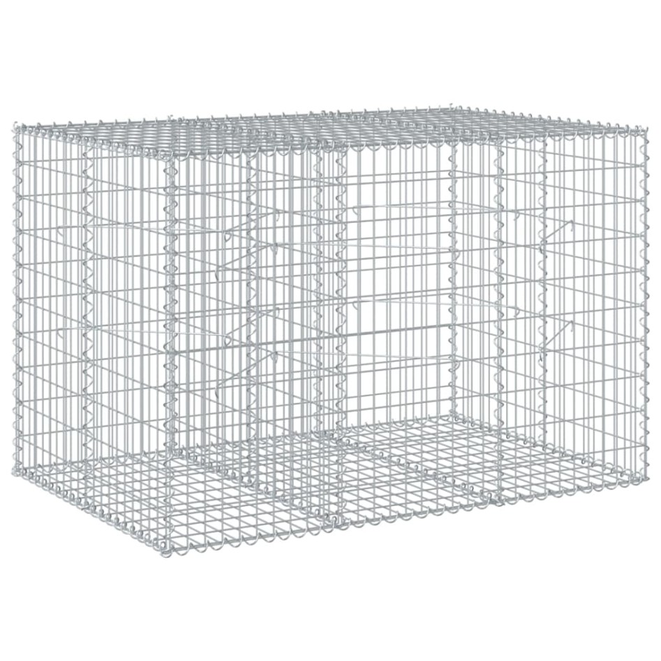 Cesta de gaviones con cubierta hierro galvanizado