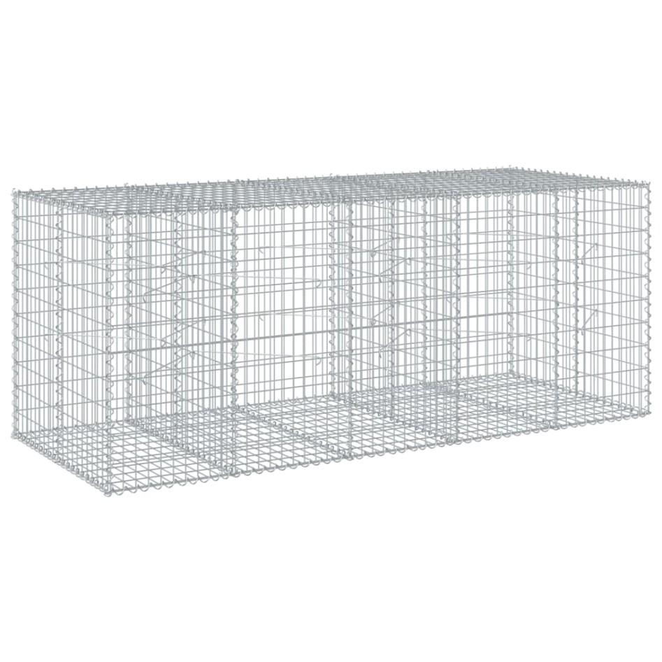 Cesta de gaviones con cubierta hierro galvanizado