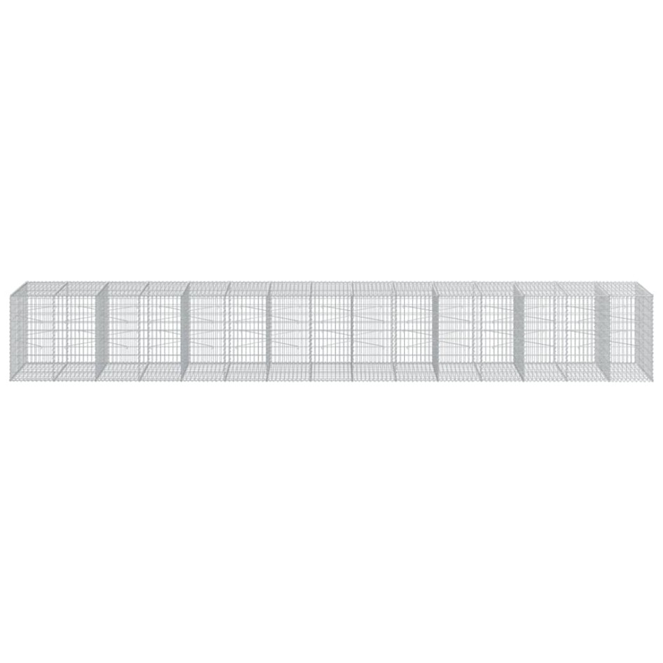 Cesta de gaviones con cubierta hierro galvanizado