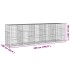 Cesta de gaviones con cubierta hierro galvanizado