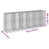 Cesta de gaviones con cubierta hierro galvanizado