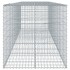 Cesta de gaviones con cubierta hierro galvanizado