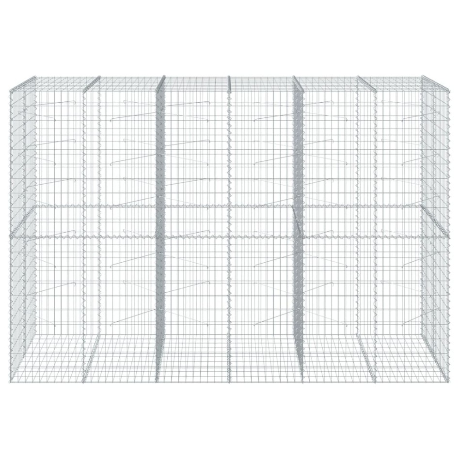 Cesta de gaviones con cubierta hierro galvanizado