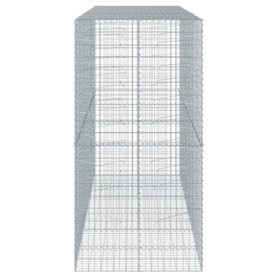 Cesta de gaviones con cubierta hierro galvanizado