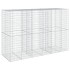 Cesta de gaviones con cubierta hierro galvanizado